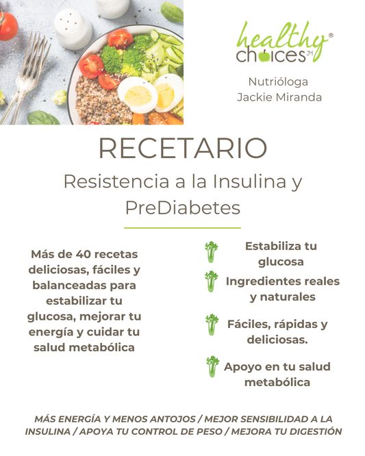 Recetario de Resistencia a la Insulina Y Pre Diabetes